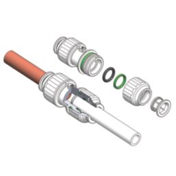 Flomasta  Plastic Push-Fit Equal Straight Coupler 10mm