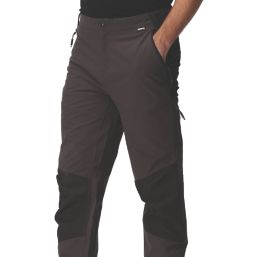 Regatta Questra V Work Trousers Ash/Black 36" W 32" L