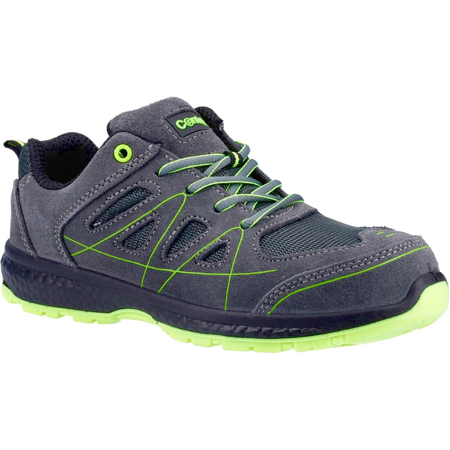 Centek FS315 Size 10 Grey Steel Toe Cap Safety Trainers (363PR)