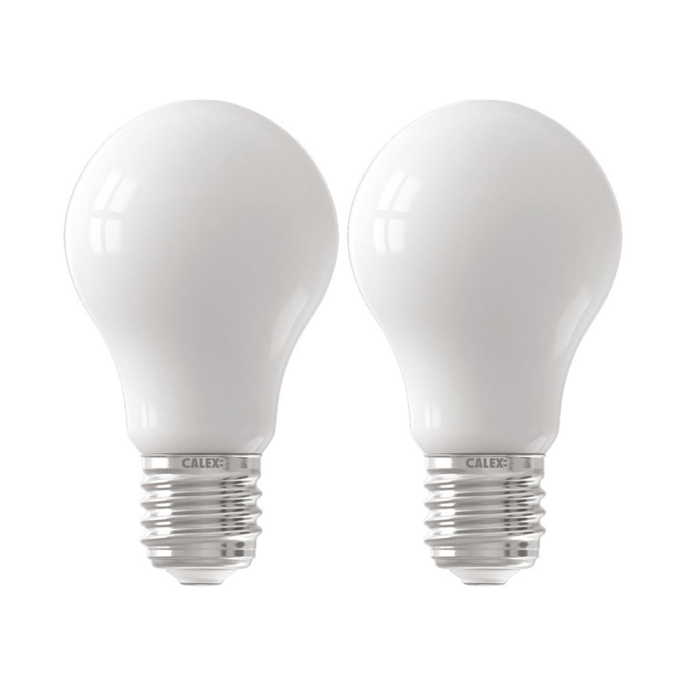 Calex Softline E27 A60 LED Light Bulb 806lm 8W 2 Pack Screwfix