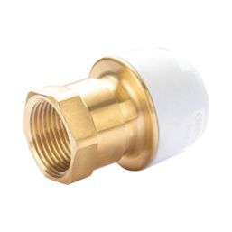 Hep2O  Plastic Push-Fit Adapting Keyless Female Coupler 22mm x 3/4"
