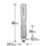 Trend T46/01X1/2TC 1/2" Straight Guided 90° Trimmer Cutter 12.7mm x 25mm