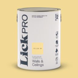 LickPro  5Ltr Yellow 08 Vinyl Matt Emulsion  Paint