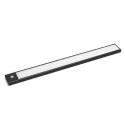 VEW Bar 450mm Rechargeable Battery-Powered LED Cabinet Light Black with PIR Sensor 260lm