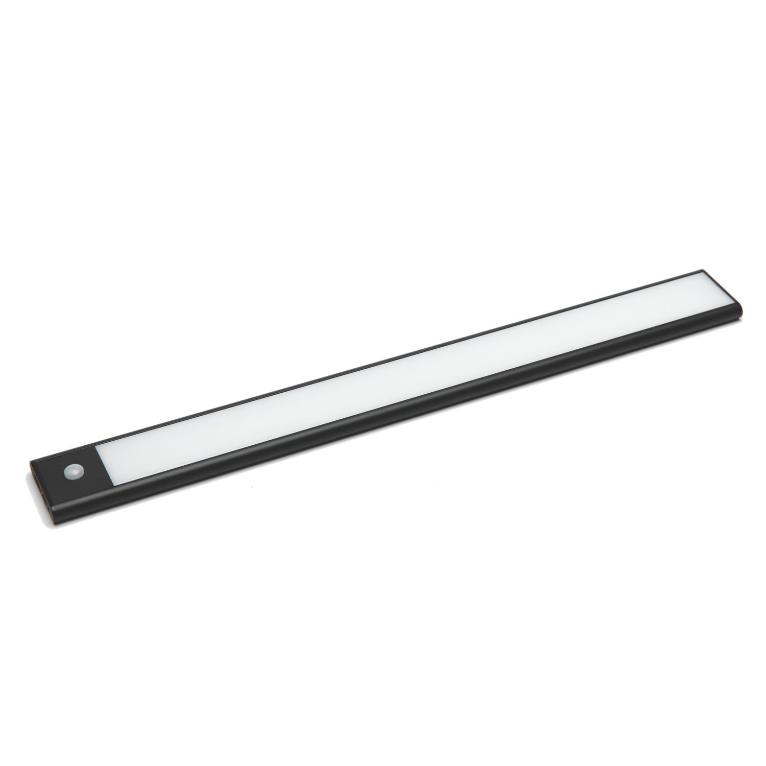 VEW Bar 450mm Rechargeable Battery-Powered LED Cabinet Light Black with PIR Sensor 260lm (363TW)