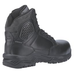 Magnum Strike Force 6.0 Side-Zip CT CP WP Uniform Size 9.5  Black Waterproof  Safety Boots