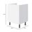 Pragma  1-Door Matt White 600mm x 590mm x 860mm Flat Packed Kitchen Base Unit