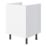 Pragma  1-Door Matt White 600mm x 590mm x 860mm Flat Packed Kitchen Base Unit
