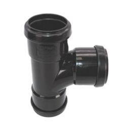 FloPlast Push-Fit Equal Tee Black  40mm