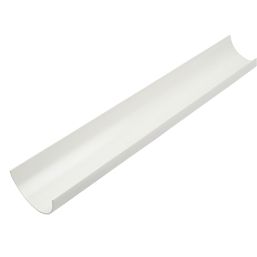 FloPlast  uPVC Half Round Gutter White 112mm x 3m 6 Pack