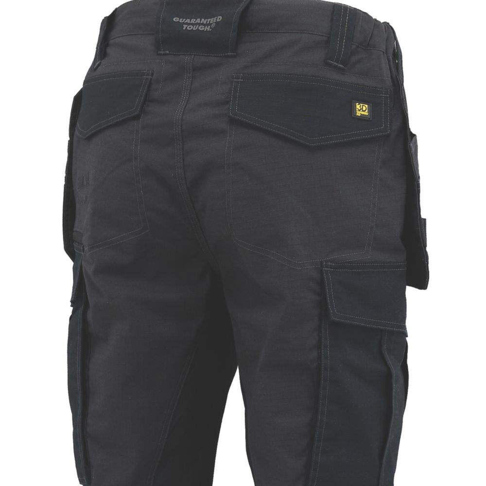 DEWALT Lubec Work Trousers Grey / Black 40