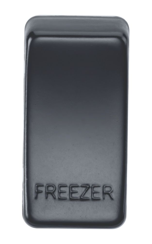 Knightsbridge 'FREEZER' Switch Cover Matt Black - Screwfix