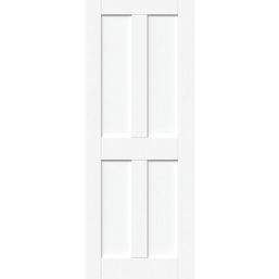 Green & Taylor Victorian Satin Painted White Wooden Shaker Internal Fully-Finished Door 2040mm x 826mm