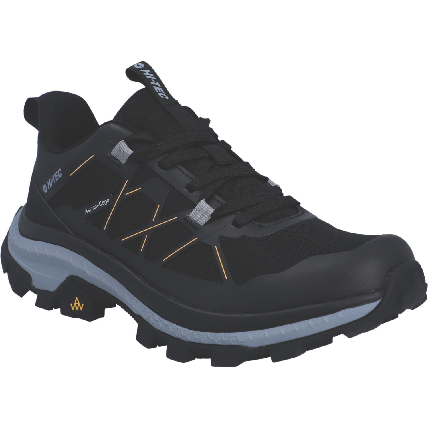 Hi-Tec Infuse Low Size 5 Womens Black / Gold Waterproof Non Safety Trainers (364EK)
