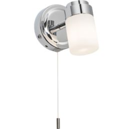 Knightsbridge  Round 1-Light Single G9 Wall Spotlight Polished Chrome