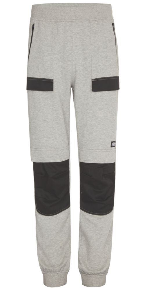 Site Malamute Joggers Grey Large 34 W 32 L Screwfix