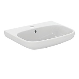 Ideal Standard i.life A Washbasin & Pedestal 1 Tap Hole 600mm