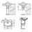 Ideal Standard i.life A Washbasin & Pedestal 1 Tap Hole 600mm