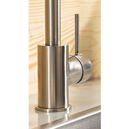 Streame by Abode Vigour Quad Single Lever Mixer Brushed Nickel