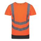 Regatta Pro Short Sleeve Hi-Vis T-Shirt Orange/Navy X Large 46" Chest