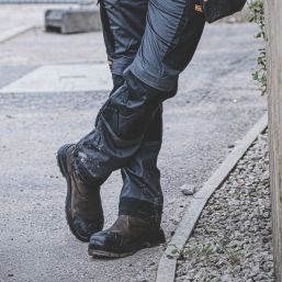 DEWALT East Haven Size 9  Brown Water-Resistant Steel Toe Cap Safety Dealer Boots