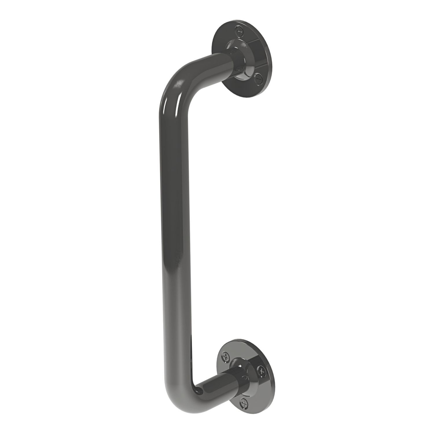 Rothley Angled Household Steel Grab Rail Gun Metal 457mm (364RG)