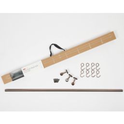 Rothley  8-Hook Utensil Rail Kit Antique Copper 1000mm