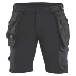 Blaklader  Detachable Holster Pocket Stretch Shorts Black 40" W