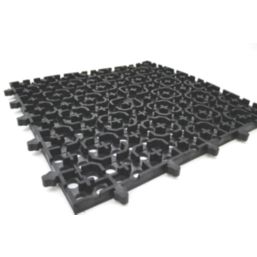 COBA Tough Deck Garage & Greenhouse Interlocking Mat Black 0.94m² 4 Pack