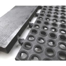 COBA Tough Deck Garage & Greenhouse Interlocking Mat Black 0.94m² 4 Pack