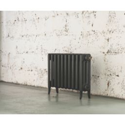 Arroll 460mm x 634mm 1955BTU Pewter Cast Iron 4 Column Radiator