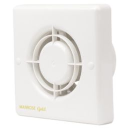 Manrose MG100S 100mm (4") Axial Bathroom Extractor Fan  White 240V