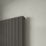 Flomasta  1800mm x 578mm 4019BTU Matt Charcoal Vertical Designer Radiator