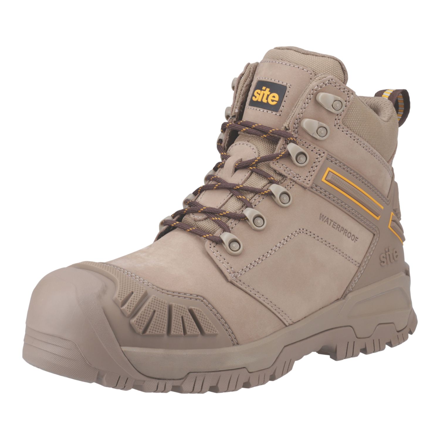 Site Fortress 2.0 Size 12 Stone Water-Resistant Steel Toe Cap Safety Boots (365CJ)