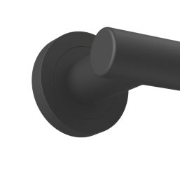 Cooke & Lewis Damgano Lever on Rose Door Handles Pair Matt Black