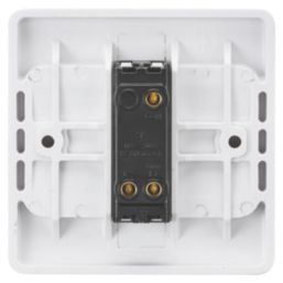 Knightsbridge Curved Edge 10AX 1-Gang 2-Way Light Switch  White