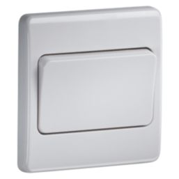 Knightsbridge Curved Edge 10AX 1-Gang 2-Way Light Switch  White