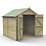 Forest 4Life 7' x 7' (Nominal) Apex Overlap Timber Shed with Base
