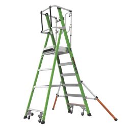Little Giant Fibreglass 1.70m Green 6 Step Podium Steps