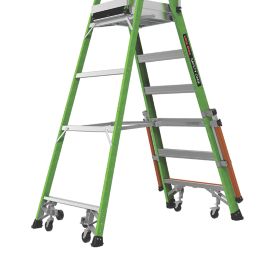 Little Giant Fibreglass 1.70m Green 6 Step Podium Steps