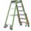 Little Giant Fibreglass 1.70m Green 6 Step Podium Steps