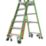 Little Giant Fibreglass 1.70m Green 6 Step Podium Steps