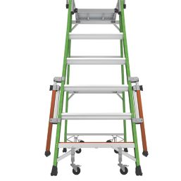 Little Giant Fibreglass 1.70m Green 6 Step Podium Steps