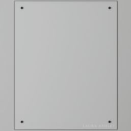 Laura Ashley  Clear with Black Caps Kitchen Splashback 600mm x 750mm x 6mm