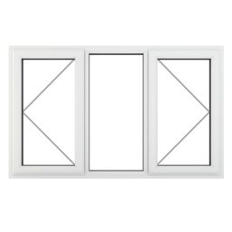 Crystal  Left & Right-Hand Opening Clear Double-Glazed Casement White uPVC Window 1770mm x 1115mm