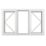 Crystal  Left & Right-Hand Opening Clear Double-Glazed Casement White uPVC Window 1770mm x 1115mm