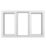 Crystal  Left & Right-Hand Opening Clear Double-Glazed Casement White uPVC Window 1770mm x 1115mm