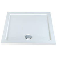 Square Shower Tray White 760 x 760 x 40mm