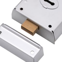 Smith & Locke  Rim Deadlock Satin Nickel 105mm x 81mm