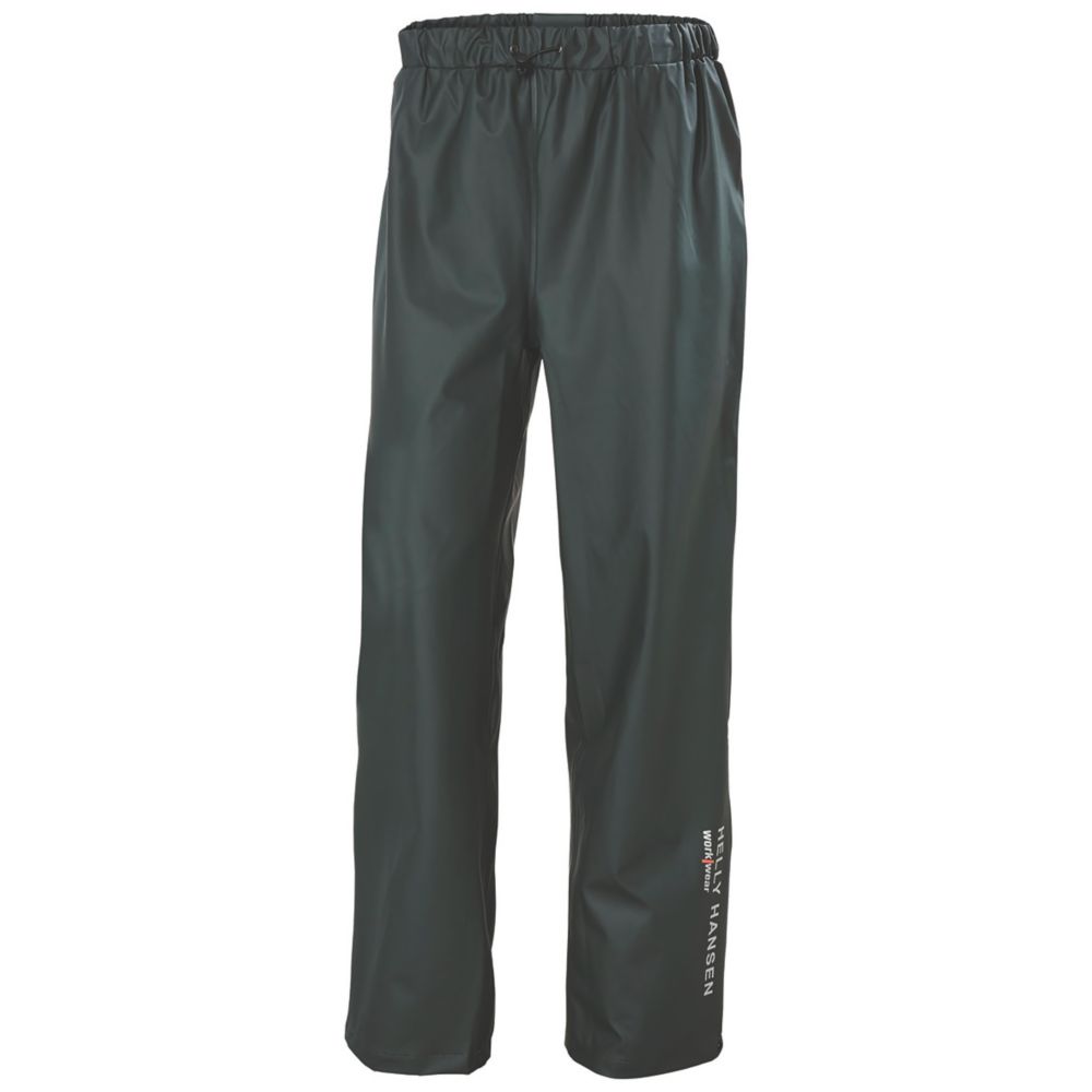Helly Hansen Voss Waterproof Work Trousers Dark Green Medium